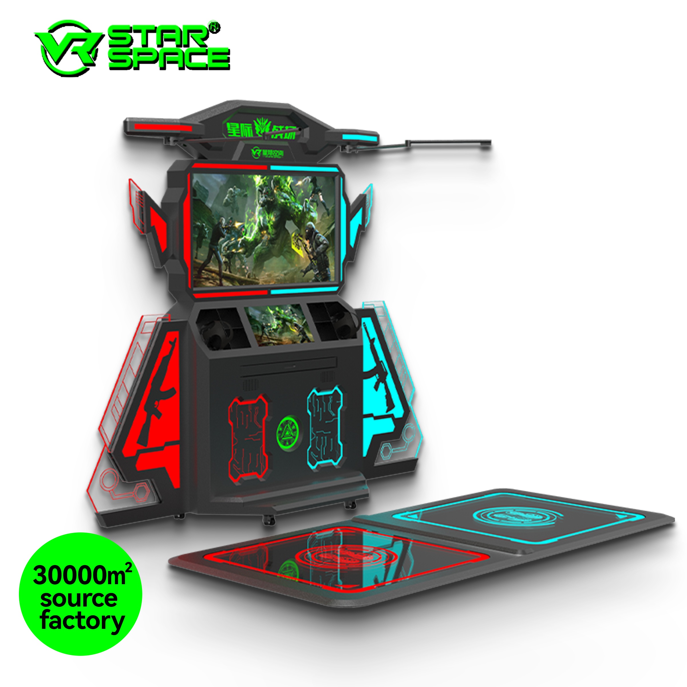 VR Machine Manufacturer Indoor Commercial Amusement  9D VR Interactive Shooting 2 Players Battle Game Simulator