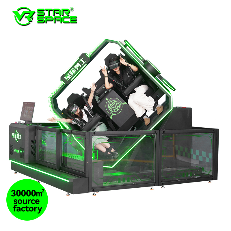 VR Star Space New Product Star VR Hero 2 Seats 360 Rotation Chair VR Flight Game Machine