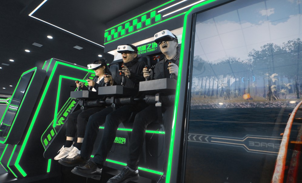 Are there any age restrictions for virtual reality flying cinemas?
