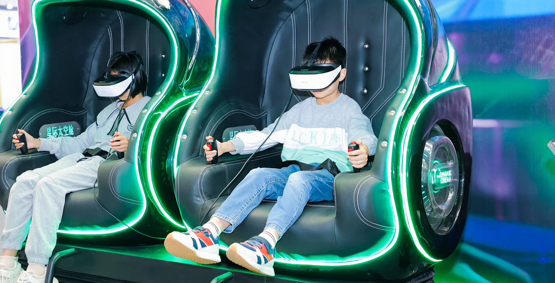 Do VR egg cinema chairs require a lot of space?