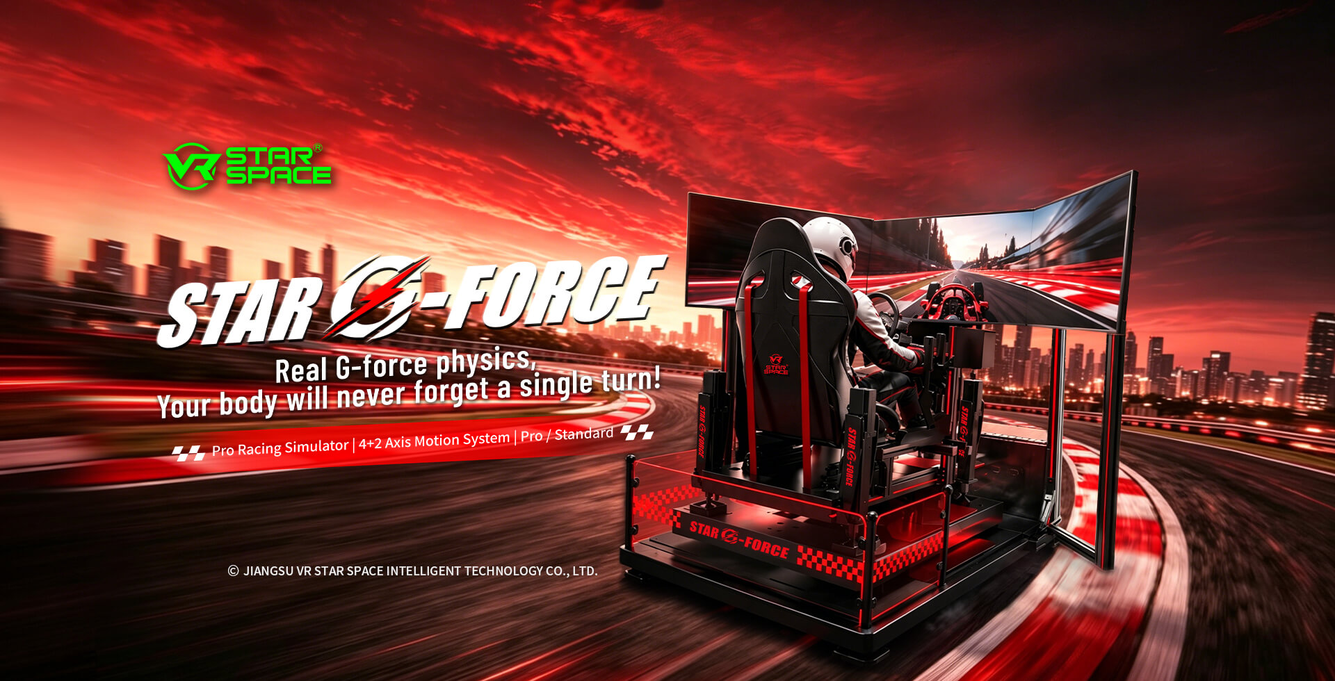 Commercial Racing Simulator Star G-Force Standard Edition 4+2 Axis Motion Professional Racing Seat VR Arcade Game Machine