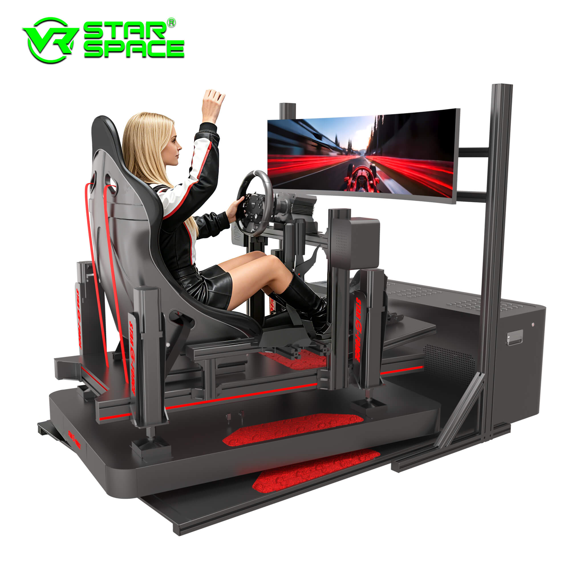 Commercial Racing Simulator Star G-Force Standard Edition 4+2 Axis Motion Professional Racing Seat VR Arcade Game Machine