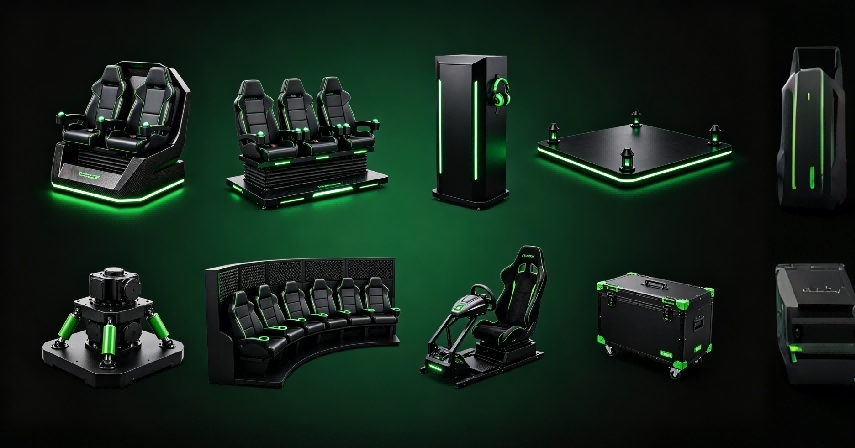 Various types of custom VR entertainment machines