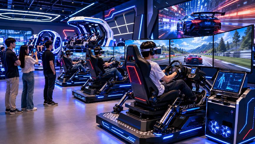 Future technology trends in VR driving arcade simulators