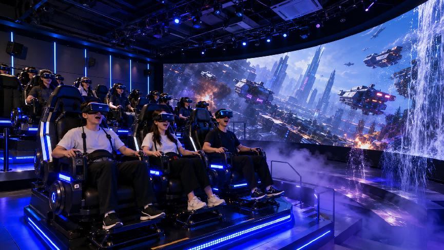 9D cinema equipment display