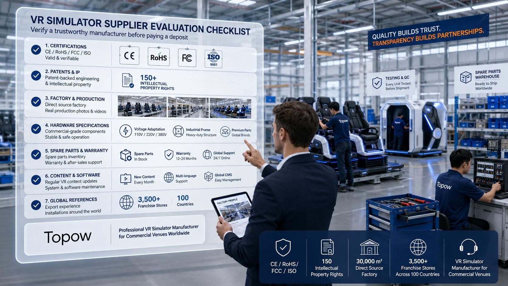 CE and RoHS certified VR simulator manufacturer factory