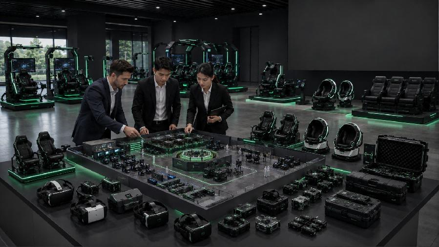 Project-based VR purchasing model for commercial entertainment venues